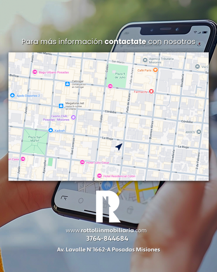 DEPARTAMENTO UN DORMITORIO CENTRICO-ROTTOLI INMOBILIARIA