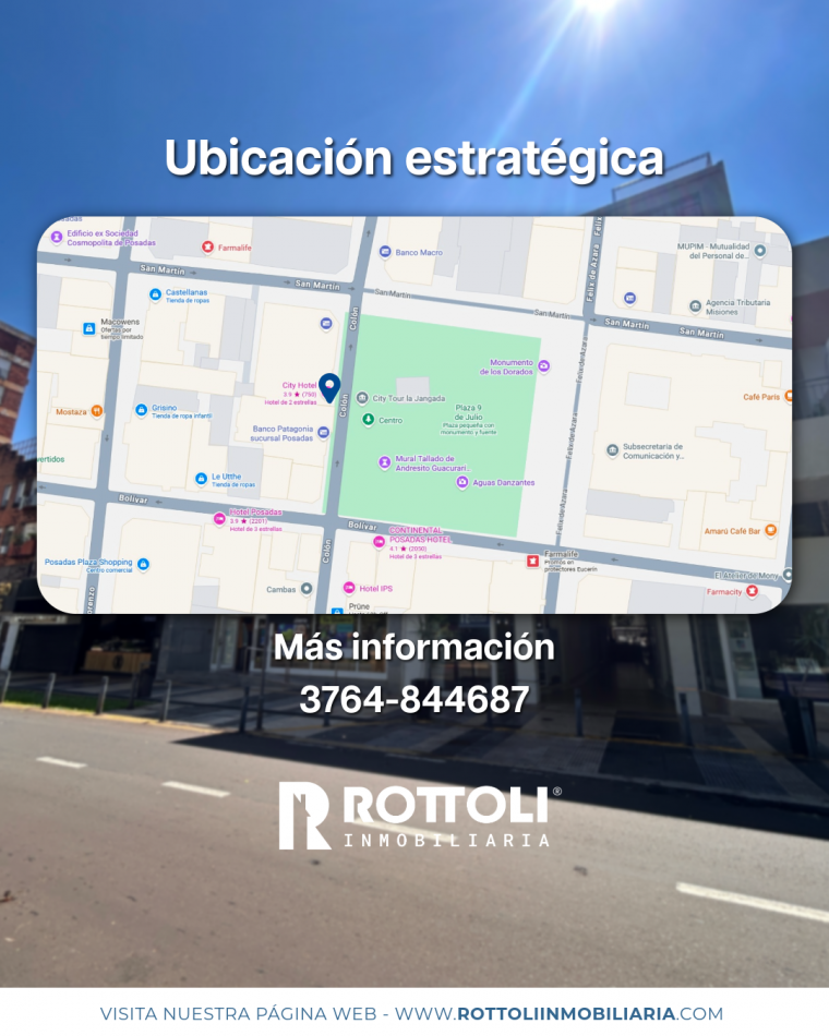 HERMOSO LOCAL EN ALQUILER EN EL MICROCENTRO-POSADAS MISIONES