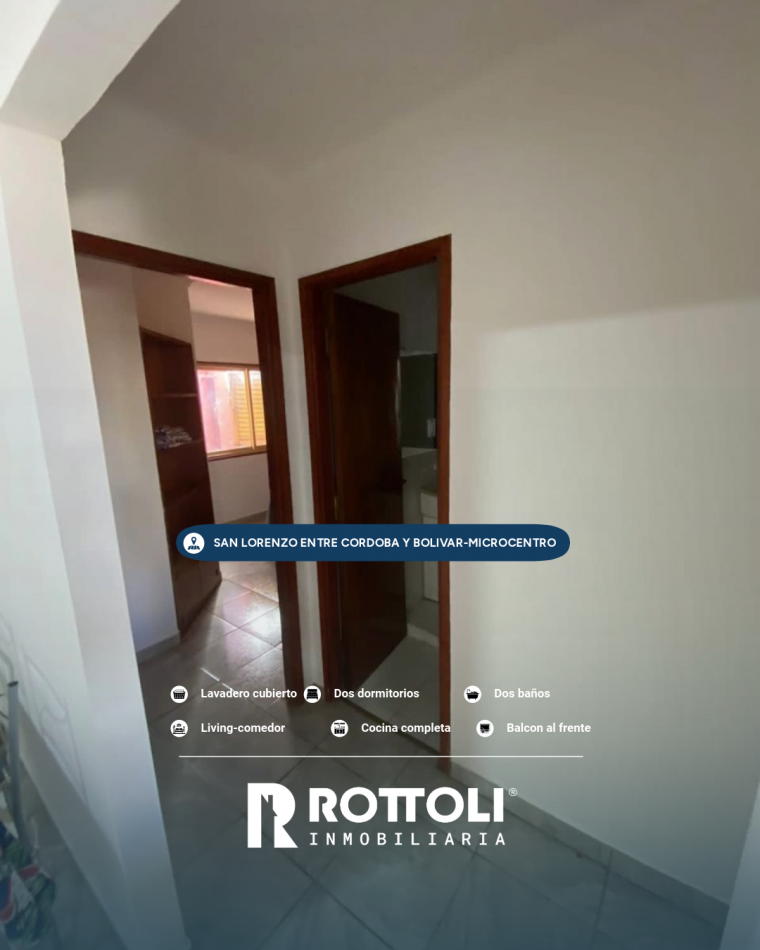 HERMOSO DEPARTAMENTO CENTRICO EN VENTA DE DOS DORMITORIOS